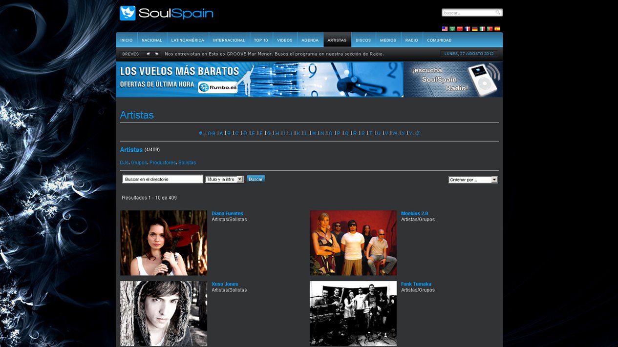 SoulSpain – pantalla 4