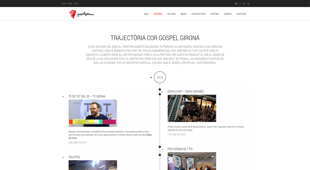 Cor Gospel Girona – pantalla 2