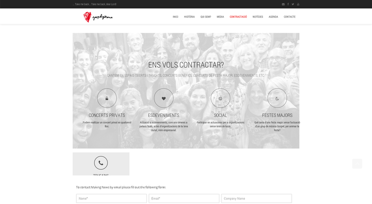Cor Gospel Girona – pantalla 4