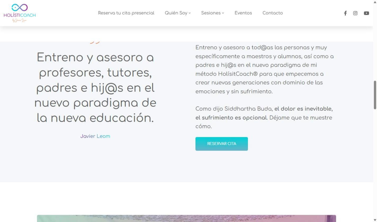 Holisticoach – pantalla 3