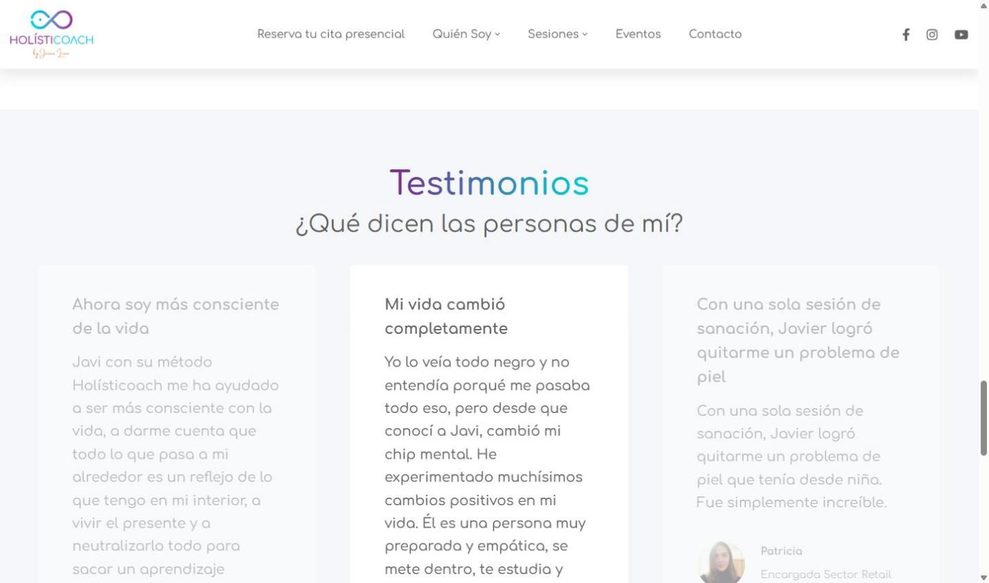 Holisticoach – pantalla 4